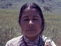 Nepal 1987 friendly woman, walk Nagarkot Sankho