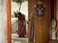 China 1988 Tibetan monastery in Xiahe.