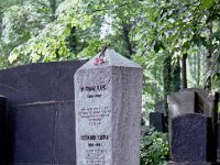 Tsjechoslowakije 1983  Franz Kafka's grave, New Jewish Cemetery, Prague