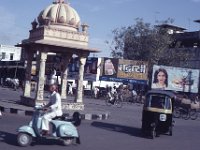 India 1987  The central structure is a traditional chhatri, a dome-shaped pavilion used as a memorial, Udaipur