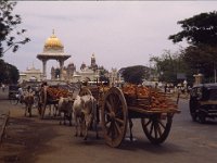 India 1987  carts in front of Mysore Palace