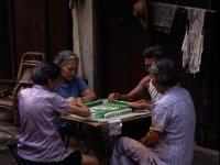 China 1988  mahjong in Guangzhou, Kanton