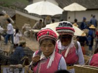 China 1988  Lisu girls  at market