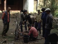 China 1988  flat tire gets fixed