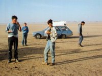 Sahara 1991  Van links naar rechts: Eugene, Walter (Oost.), Monique en Jules.