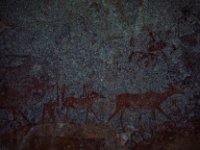 Zuid-Afrika 1995  San wall painting,Bambata cave, Zimbabwe