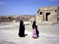 Egypt 1996  Upper Egypt, locals at ruins.