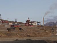 Longyearbyen mijn en kerk