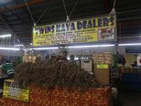 market, selling kava