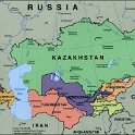 central asia political map-sabatical  in black my itenarary