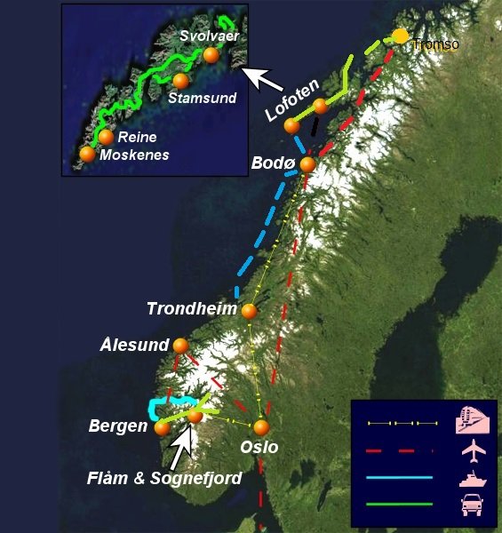 FBL norway 2019 itinerary